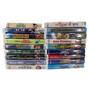 Walt Disney Home Video VHS Movies Lot 18 Classic Animated Films Collection